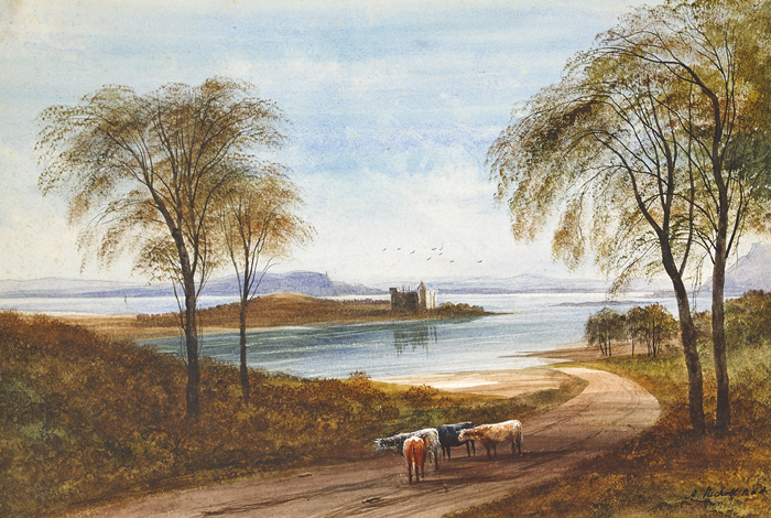 DUNSTAFFNAGE CASTLE, ARGYLLSHIRE by Andrew Nicholl sold for 1,400 at Whyte's Auctions