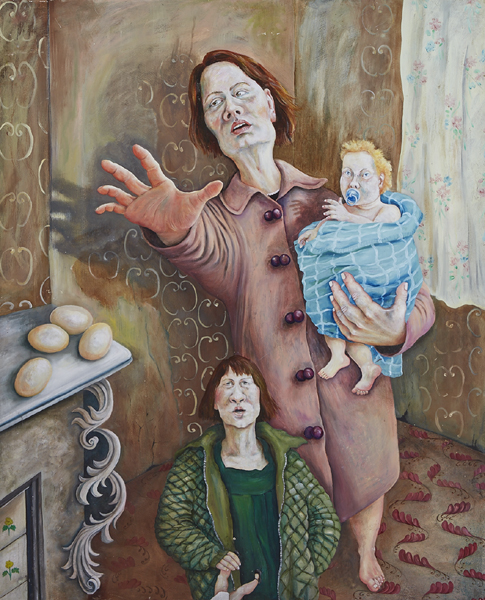 INTERIOR WITH FAMILY, 1993 by Rita Duffy sold for 1,500 at Whyte's Auctions
