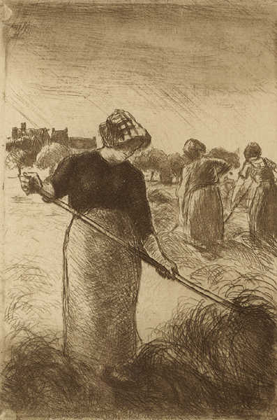 LES FANEUSES, 1890 by Camille Pissarro sold for 1,150 at Whyte's Auctions