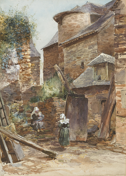 PONT AVEN, 1879 by Fanny Wilmot Currey sold for 580 at Whyte's Auctions