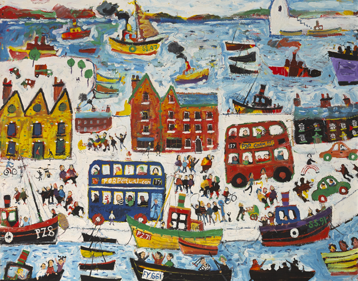 HARBOUR SCENE, 1991 by Simeon Stafford sold for 1,000 at Whyte's Auctions