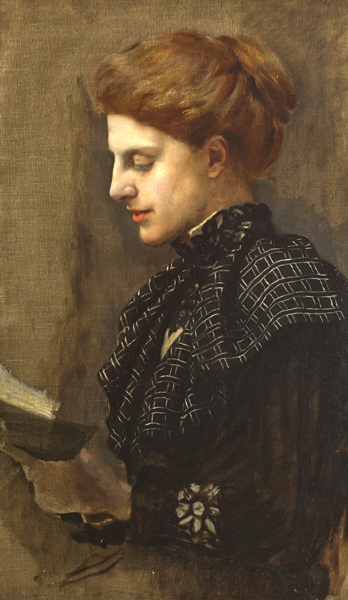 PORTRAIT OF A YOUNG LADY READING by Sarah Cecilia Harrison sold for 6,600 at Whyte's Auctions
