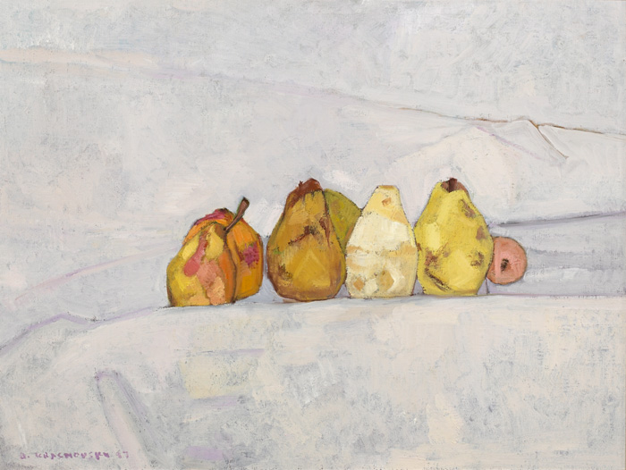 STILL LIFE WITH PEARS by Alexey Krasnovsky sold for 1,300 at Whyte's Auctions