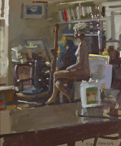 NUDE IN ORPEN' STUDIO by Ken Howard sold for 2,100 at Whyte's Auctions