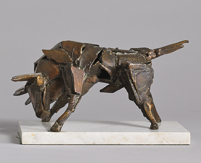 CHARGING BULL by John Behan sold for 4,200 at Whyte's Auctions