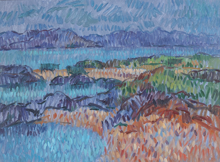 EAST QUARTER, INISHBOFIN by Desmond Carrick sold for 1,200 at Whyte's Auctions