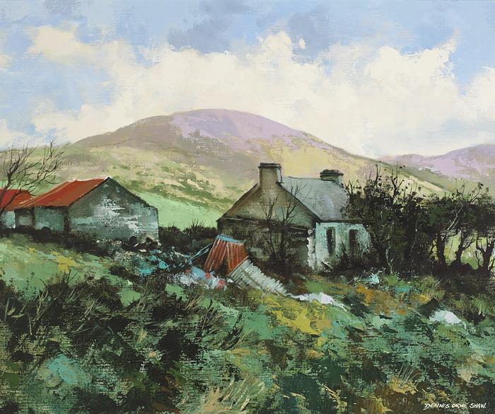 MOURNES NEAR HILLTOWN, COUNTY DOWN by Dennis Orme Shaw sold for 280 at Whyte's Auctions