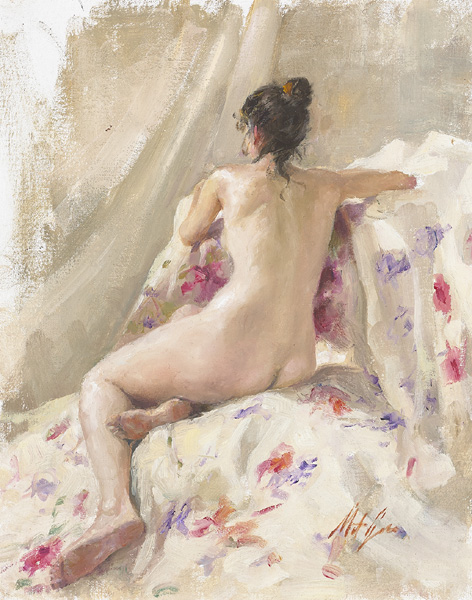 SEATED NUDE by Matt Grogan sold for 480 at Whyte's Auctions