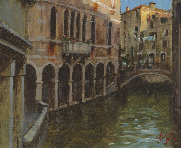 CANAL, VENICE by Matt Grogan sold for 190 at Whyte's Auctions