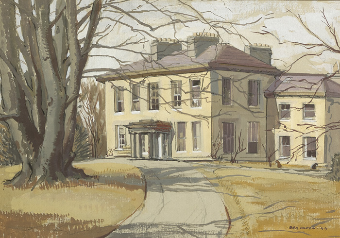 NEWTOWN HOUSE, TERMONFECKIN, COUNTY LOUTH, 1944 by Bea Orpen sold for 850 at Whyte's Auctions