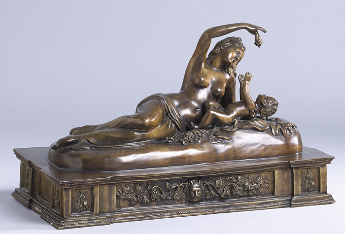 INO AND BACCHUS, 1851 by John Henry Foley sold for 5,800 at Whyte's Auctions