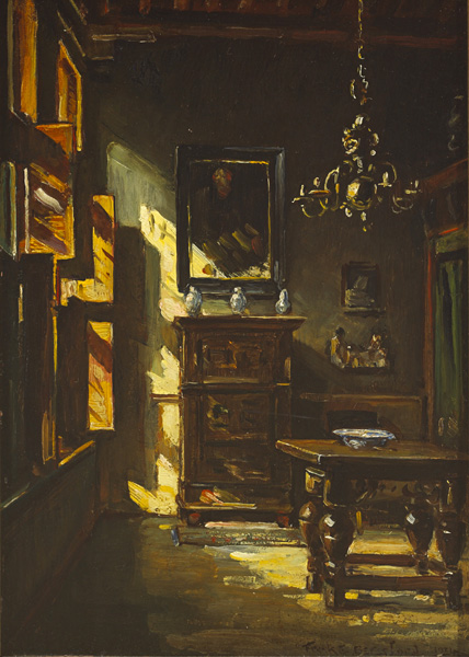 DUTCH INTERIOR, 1914 by Frank Beresford sold for 900 at Whyte's Auctions