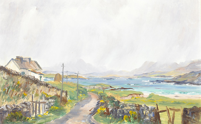 EAST END, INISHBOFIN by Stanley Pettigrew sold for 200 at Whyte's Auctions