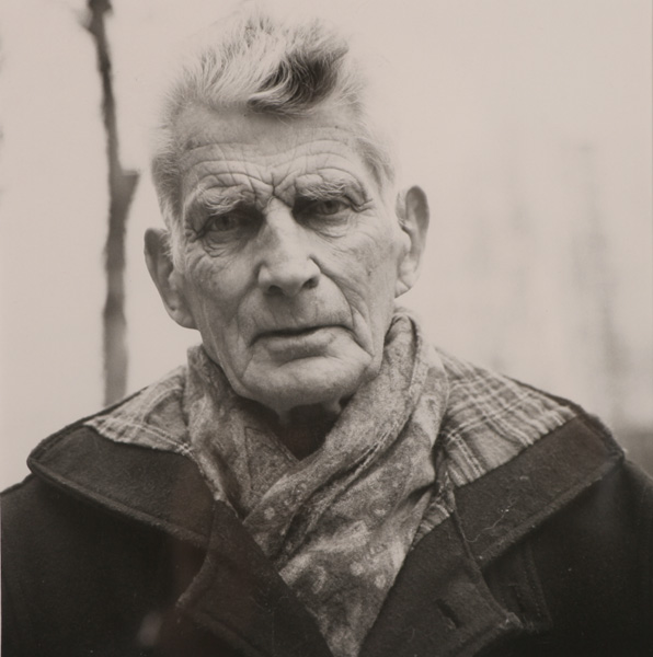 SAMUEL BECKETT, PHOTOGRAPHED ON THE BOULEVARD ST. JACQUES, PARIS, DECEMBER, 1985 by John Minihan sold for 190 at Whyte's Auctions