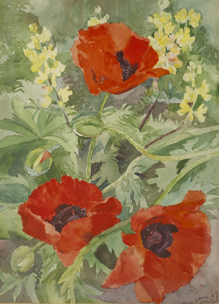 ORIENTAL POPPIES, 1937 by Moyra Barry sold for 320 at Whyte's Auctions