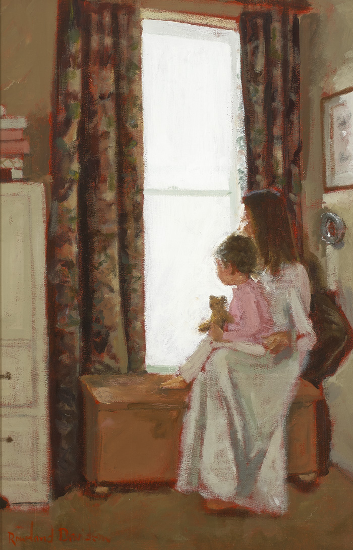 BY THE NURSERY WINDOW by Rowland Davidson sold for 1,050 at Whyte's Auctions