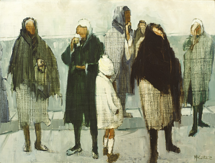 WOMEN OF ARAN, 1972 by Cecil Maguire sold for 10,500 at Whyte's Auctions