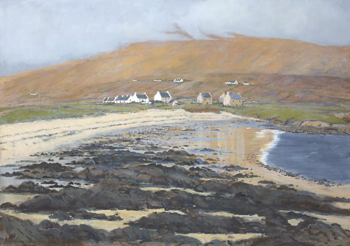 COTTAGES BY A SHORE by John Kirwan sold for 4,200 at Whyte's Auctions