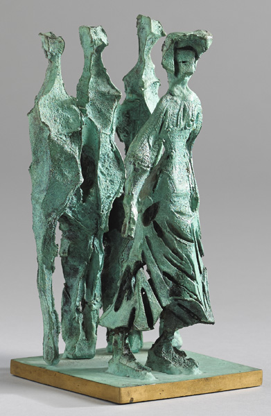 FOUR FIGURES by John Behan sold for 4,400 at Whyte's Auctions