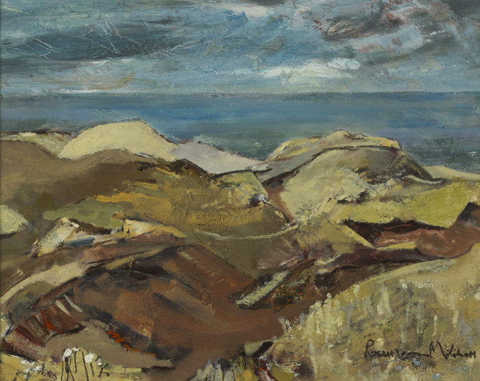 SAND DUNES, BRITTAS BAY by Rosemary Mitchell sold for 480 at Whyte's Auctions