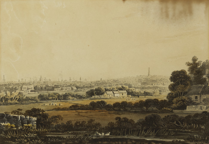 VIEW OVER DUBLIN CITY by John Henry Campbell sold for 800 at Whyte's Auctions