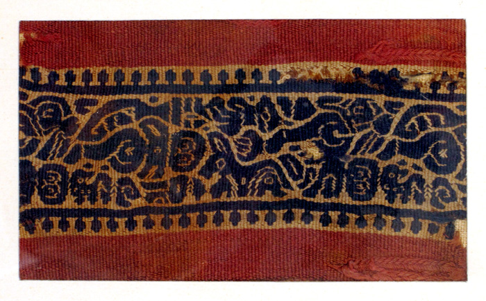 6th century Egyptian Coptic textile fragment at Whyte's Auctions