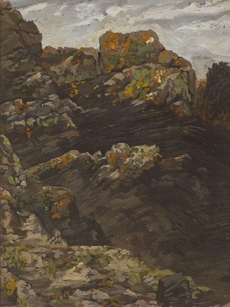 ROCKS, NORTH COUNTY DUBLIN by Margaret Clarke (ne Crilley) sold for 380 at Whyte's Auctions