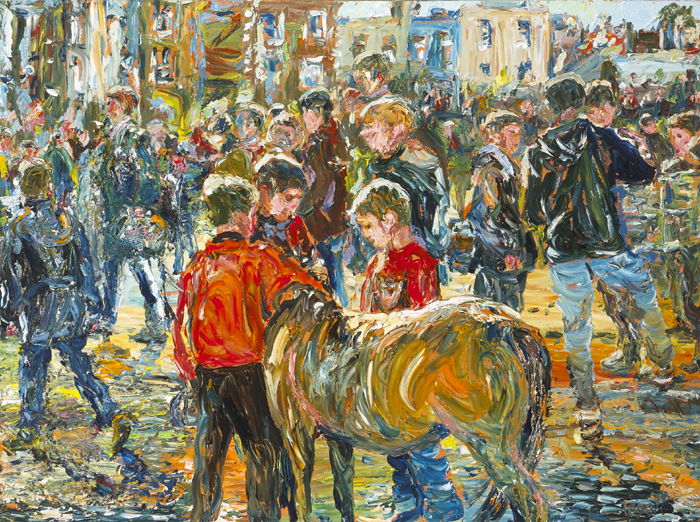 THE CENTRE OF ATTRACTION, SMITHFIELD by Liam O'Neill sold for 8,500 at Whyte's Auctions