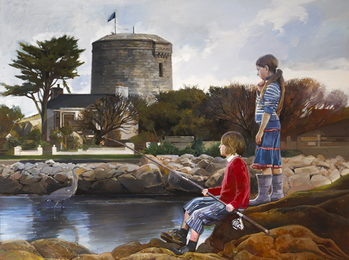 SANDYCOVE, JOYCE'S TOWER (ULYSSES), 2006 by Oisn Roche sold for 1,900 at Whyte's Auctions