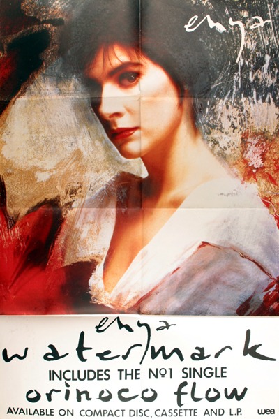 Enya. Watermark. Promotional poster for the release of the album. at Whyte's Auctions