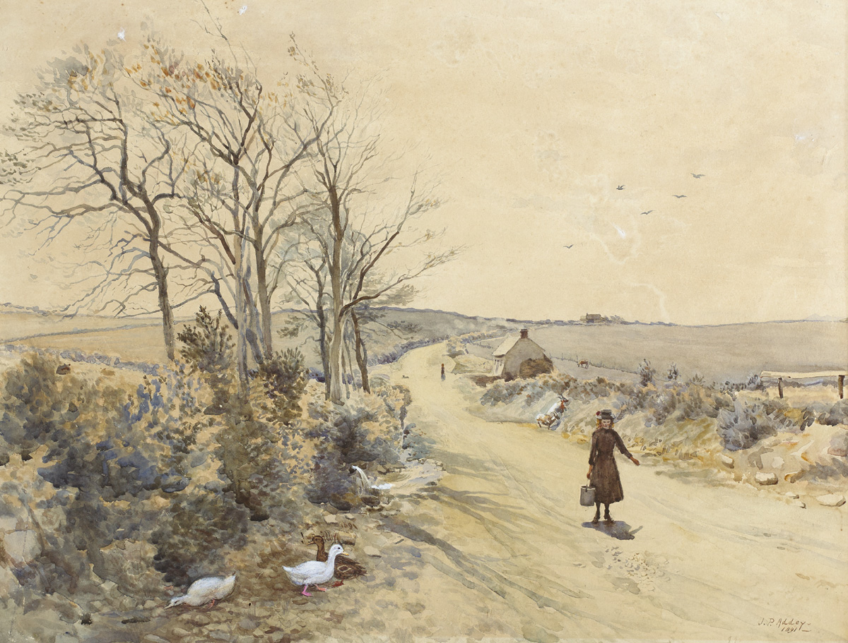 THE COUNTRY PATH, 1891 by Joseph Poole Addey sold for 400 at Whyte's Auctions