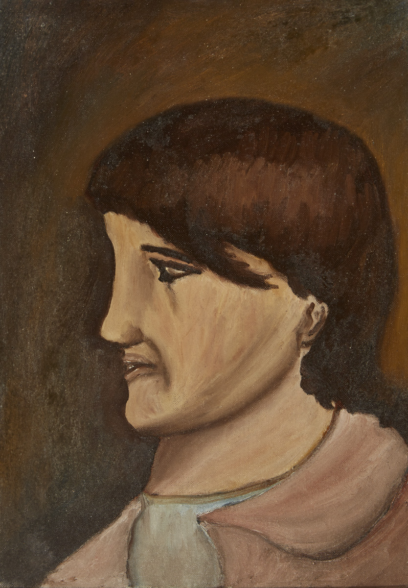PROFILE PORTRAIT OF THE ARTIST'S SISTER, 1967 by Christy Brown sold for 700 at Whyte's Auctions
