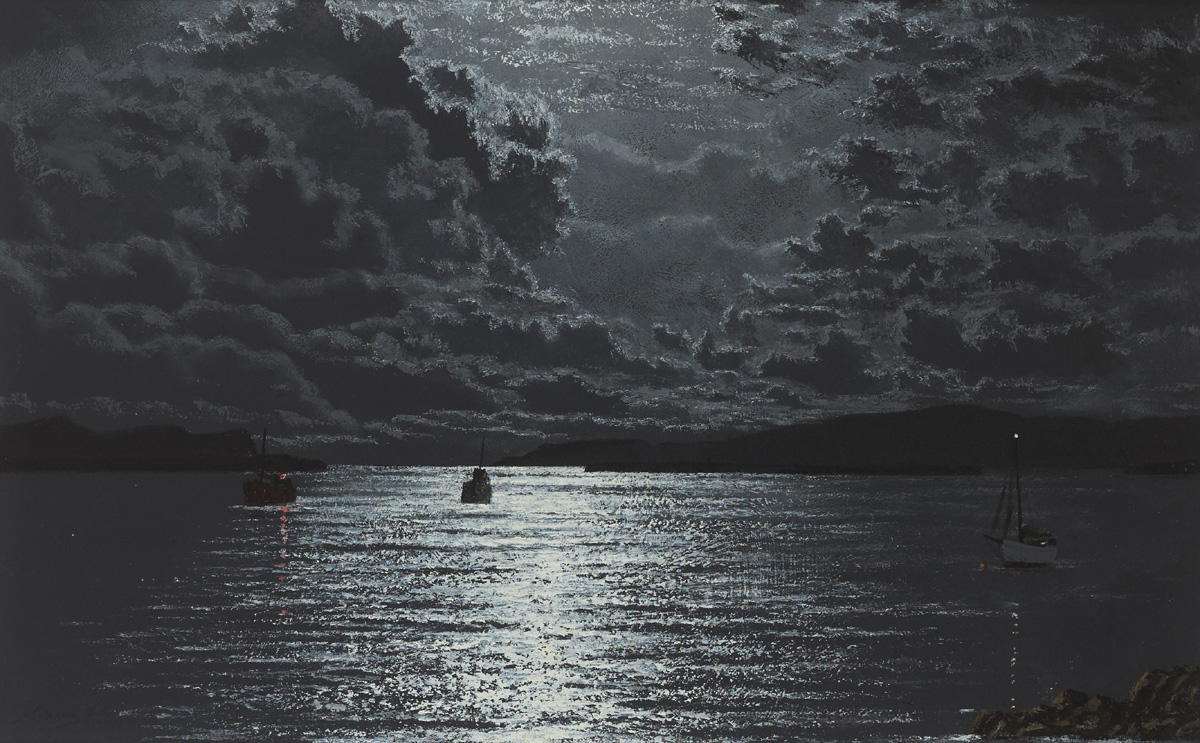 NIGHT - ROARING WATER BAY, WEST CORK by Ciaran Clear sold for 2,000 at Whyte's Auctions