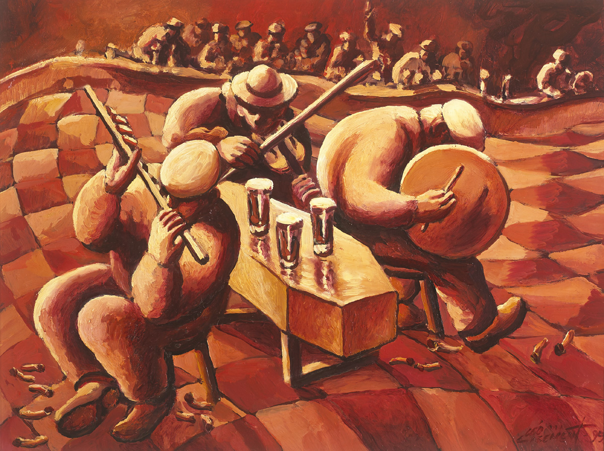 THE MUSICAL WAKE, 1999 by Leo Casement sold for 750 at Whyte's Auctions