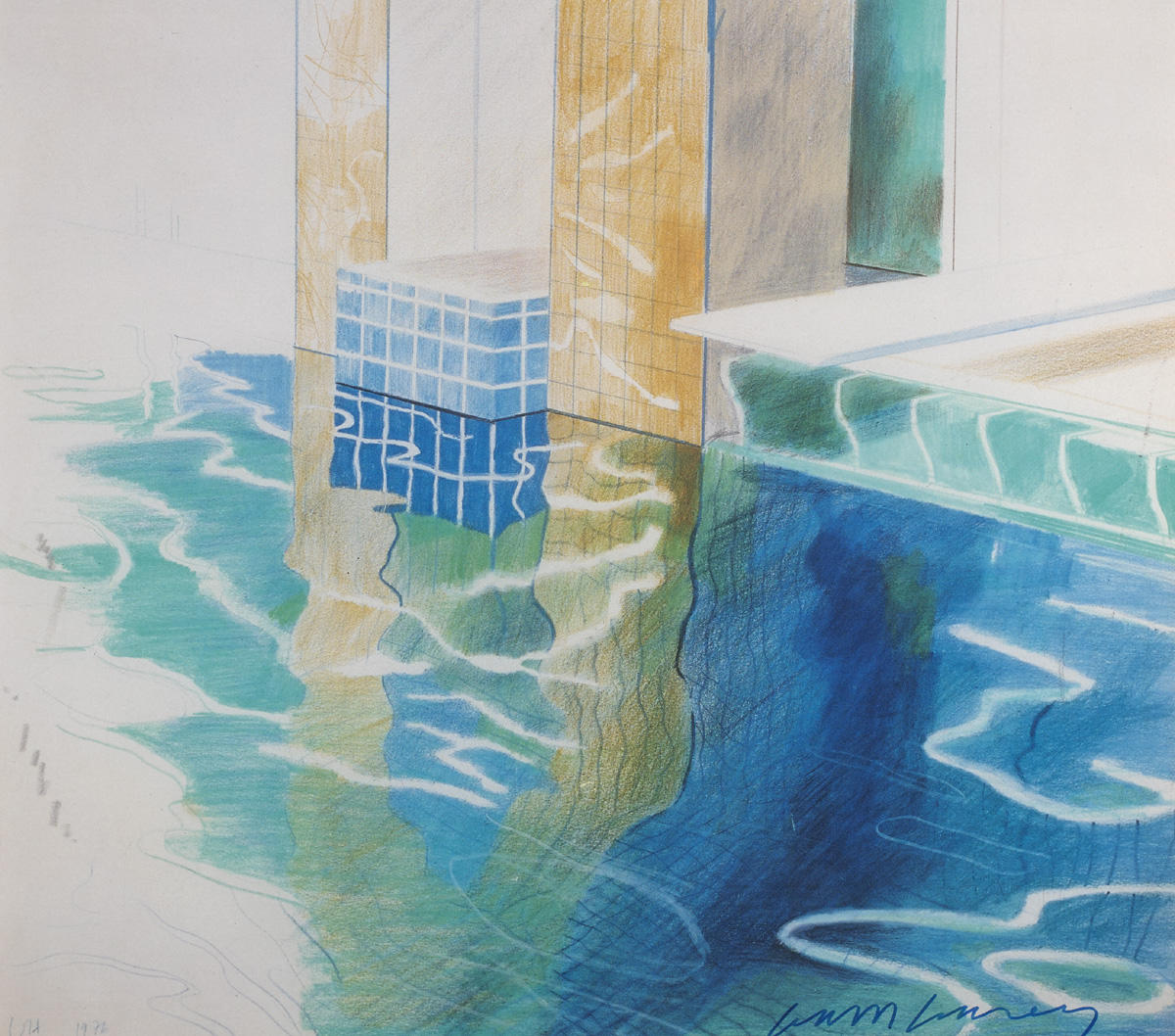 POOL, 1976 by David Hockney sold for 2,800 at Whyte's Auctions