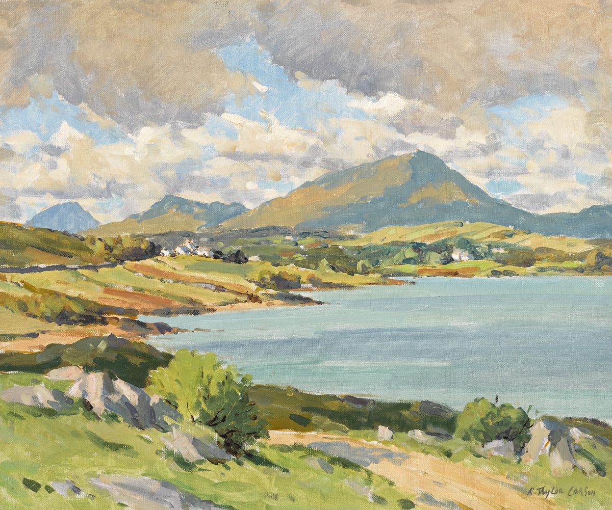 MUCKISH VIEW, COUNTY DONEGAL by Robert Taylor Carson sold for 2,200 at Whyte's Auctions