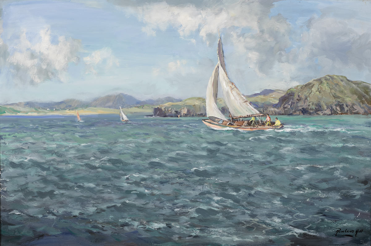 SHEEPHAVEN BAY, COUNTY DONEGAL by Rowland Hill sold for 1,800 at Whyte's Auctions