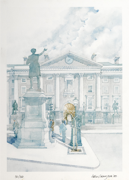 TRINITY COLLEGE, 1988 by Arthur Gibney sold for 100 at Whyte's Auctions