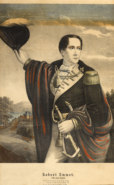Robert Emmet, The Irish Patriot, colour print at Whyte's Auctions