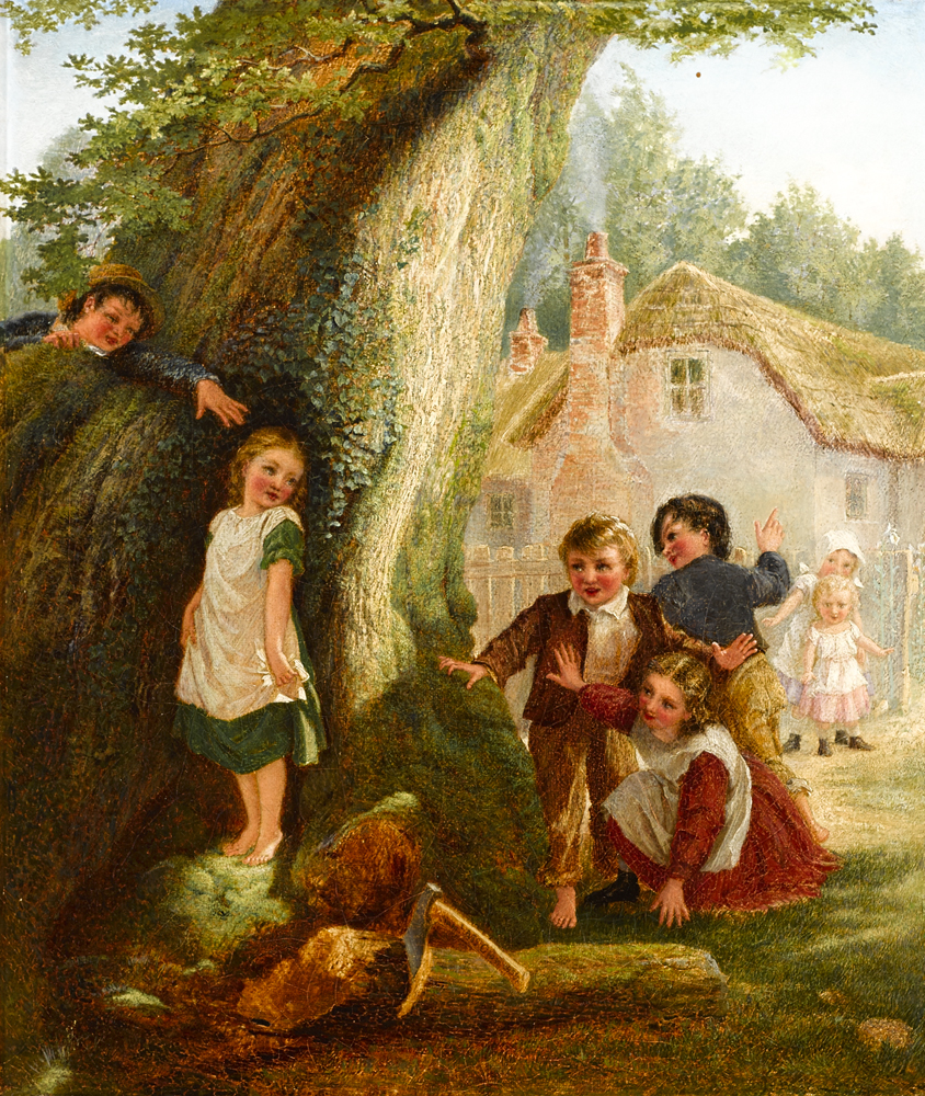 HIDE AND SEEK, 1869 by Samuel McCloy sold for 1,250 at Whyte's Auctions