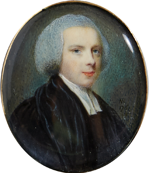 PORTRAIT OF A CLERGYMAN, 1751 by Nathaniel Hone sold for 950 at Whyte's Auctions