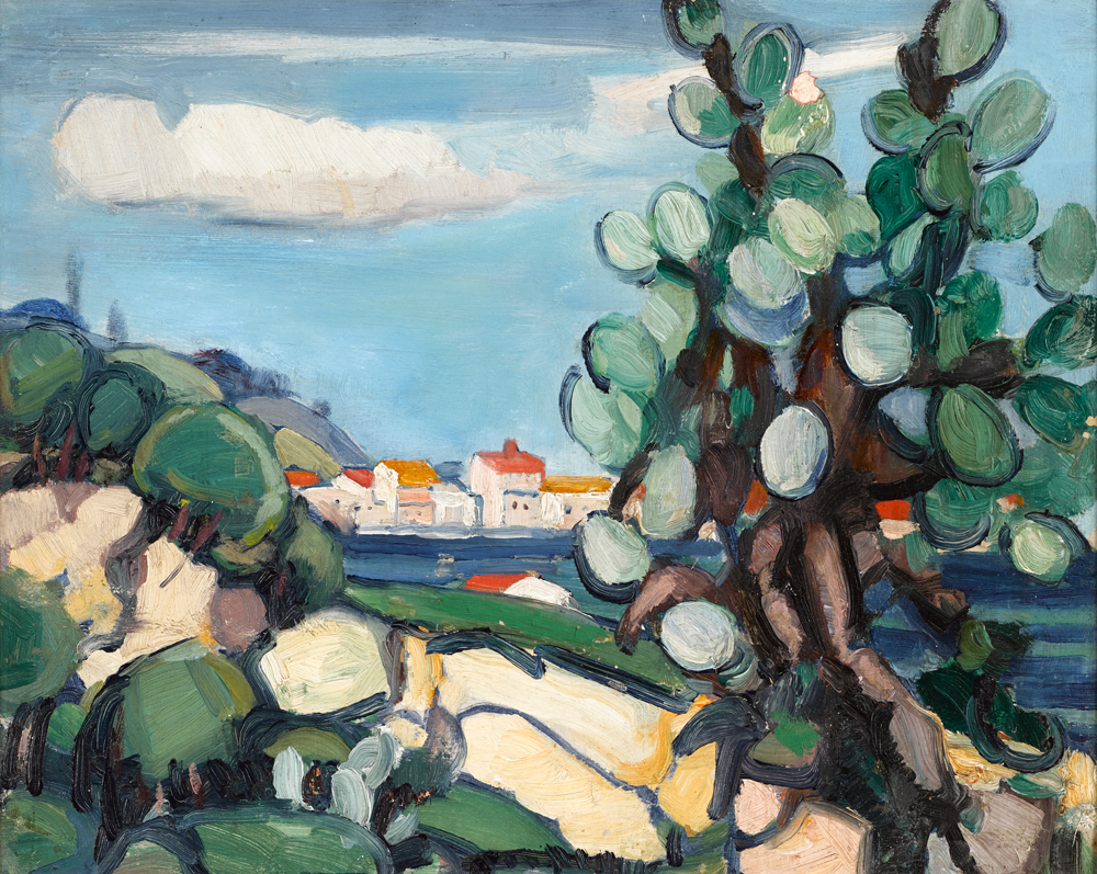 THE VILLAGE BEYOND by Anne Estelle Rice sold for 7,000 at Whyte's Auctions