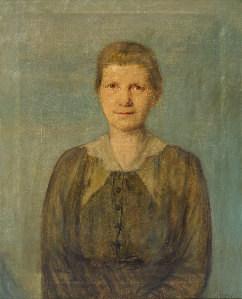 PORTRAIT OF A WOMAN WITH HAZEL EYES, 1923 by Patrick Joseph Tuohy sold for 2,800 at Whyte's Auctions