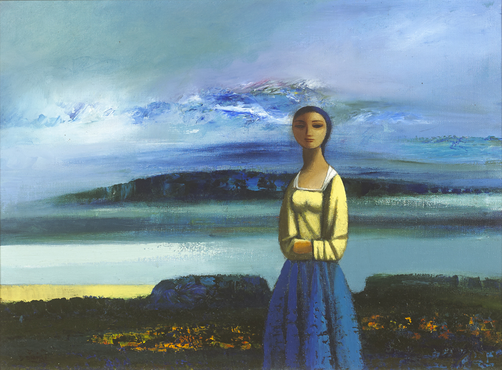 FIGURE IN A LANDSCAPE by Daniel O'Neill sold for 45,000 at Whyte's Auctions