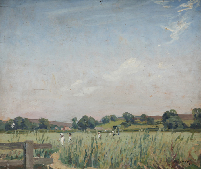 FIGURES IN A FIELD by Hilda Fearon sold for 420 at Whyte's Auctions