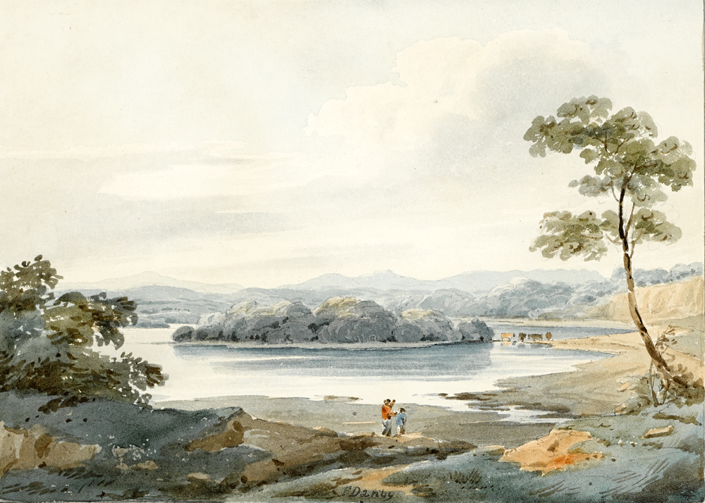 LAKE WITH ISLAND by Francis Danby sold for 2,900 at Whyte's Auctions