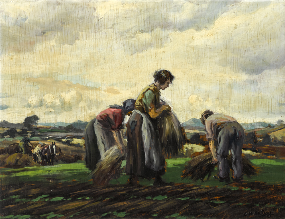 THE FLAX GATHERERS by Charles J. McAuley sold for 5,400 at Whyte's Auctions