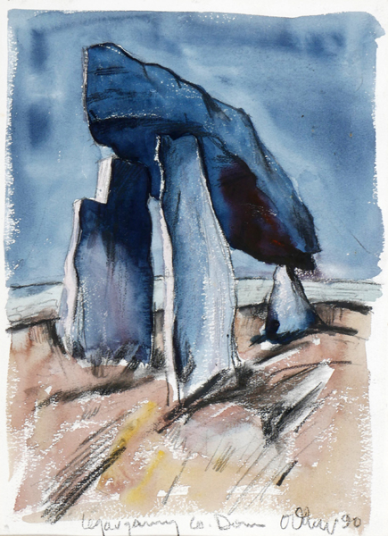 LEGANANNY DOLMEN, COUNTY DOWN, 1990 by Eamonn O'Doherty sold for 190 at Whyte's Auctions