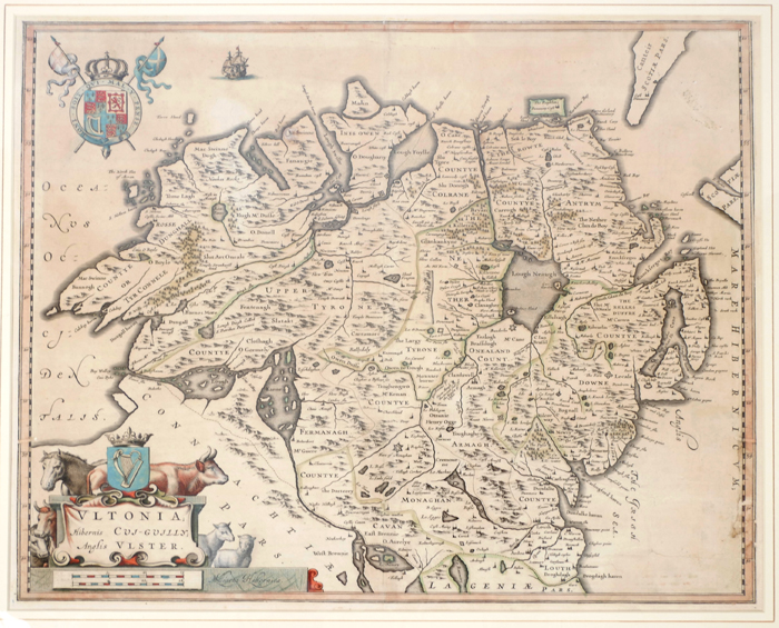 1654 Map of Ulster, by Joan Blaeu. at Whyte's Auctions