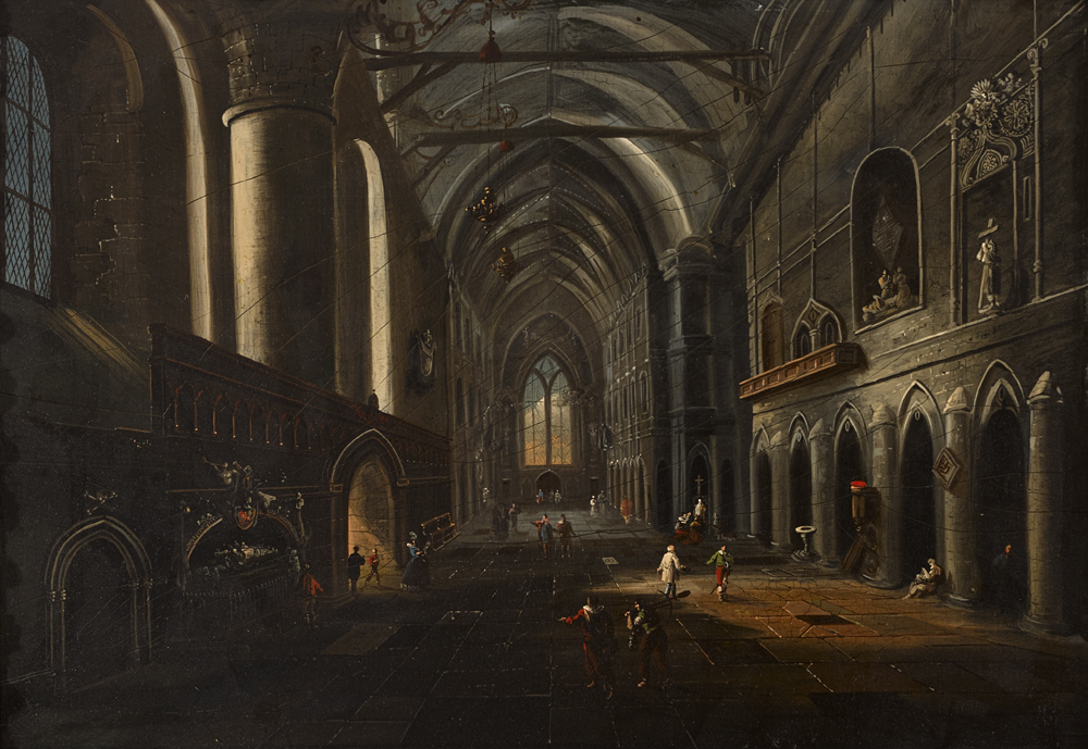 CATHEDRAL INTERIOR by William Sadler II sold for 6,200 at Whyte's Auctions